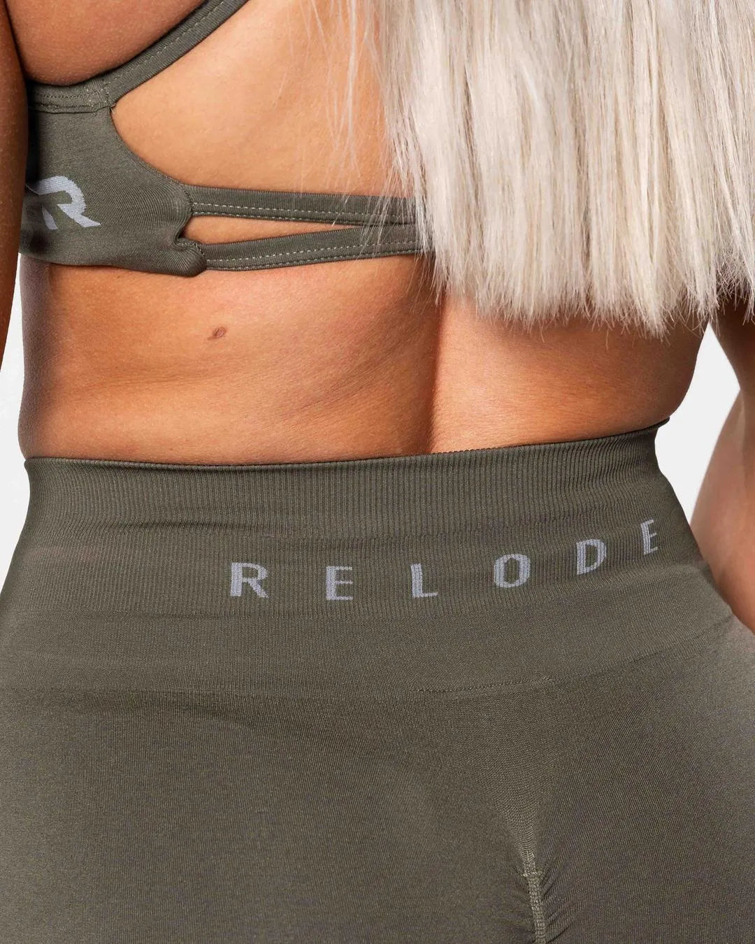 Prime Scrunch Tights - Khaki Green